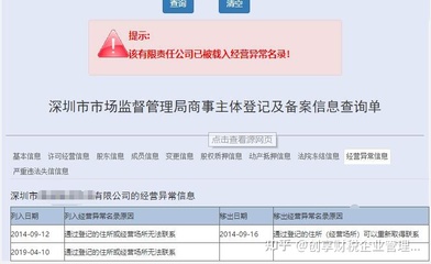 急！公司列入异常名录了怎么办？！